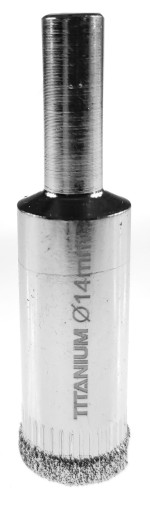 Diamantový vrták na sklenené dlaždice 14 mm TITANIUM