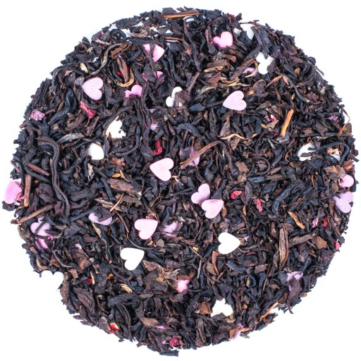Malinowe Love Tea Čierne maliny, srdiečka 50g