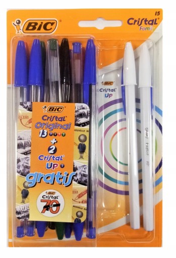 Tradičné viacfarebné guľôčkové pero BIC