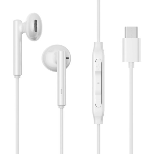 Slúchadlá do uší USB-C JOYROOM JR-EC05 BIELY PRE TELEFÓN / TABLET