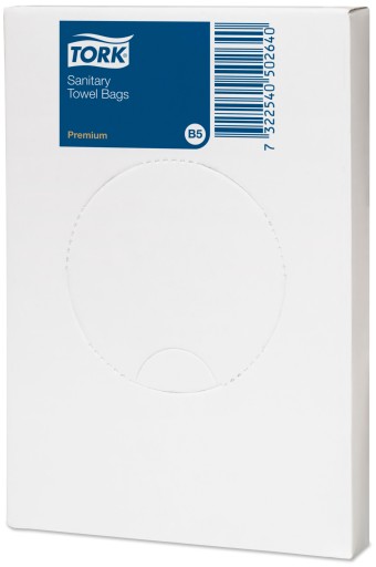 Tork 204041 - Hygienické tašky, B5, biele x25