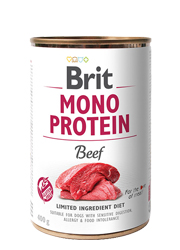 BRIT MONO PROTEÍNOVÁ KONZERVA PRE PSOV hovädzie 400g