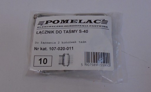 Kovový konektor pre pásku S40
