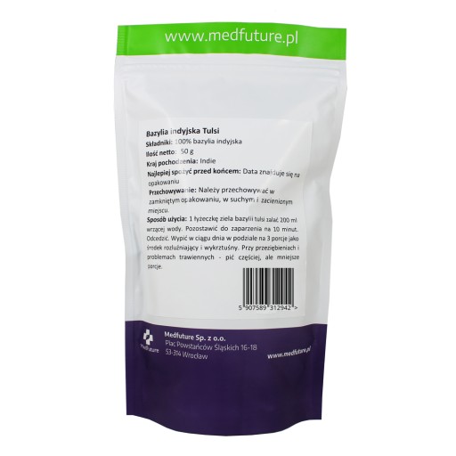 Indická Tulsi ázijská bazalka, sušený rez - 50 g