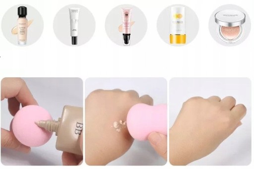 SADA 4 KOŠÍK NA MEJKAČ SPONGE BLENDER SPONGE