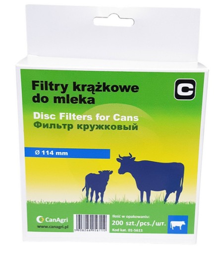 MLIEČNE FILTRE PRIEMER DISKU 114 200 KS