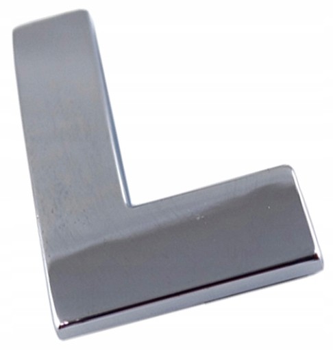 N2B19 ZNAK PÍSMENO CHROM L l VEĽKÉ 5,6cm