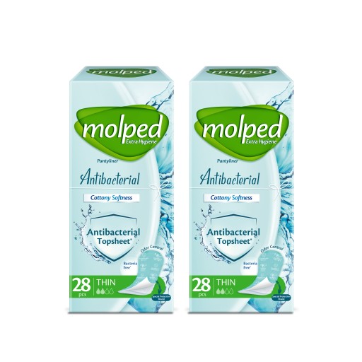 MOLPED Antibakteriálne hygienické vložky 2x28 ks.