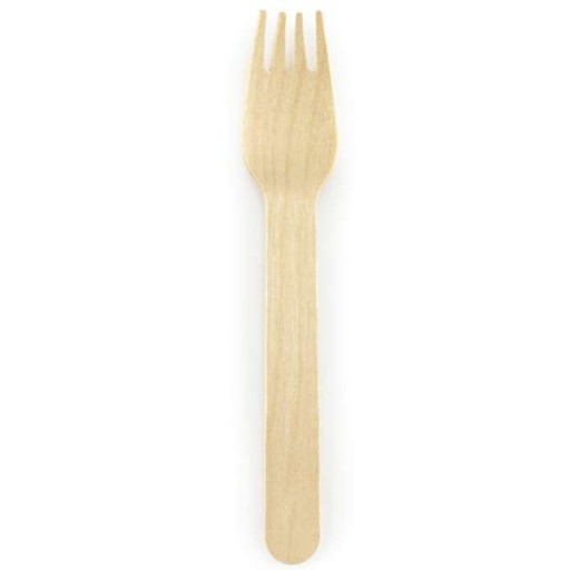 Drevené VIDLIČKY 100 ks ECO grilovací príbor 15cm