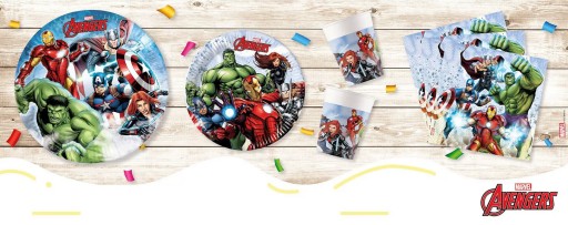 AVENGERS Marvel Superheroes narodeninové poháre papierové 200ml 8ks.