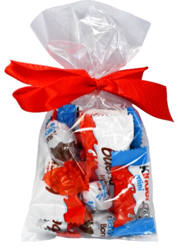 Balíček sladkostí Sada 9 mini čokolád Kinder Choko Bons pre deti