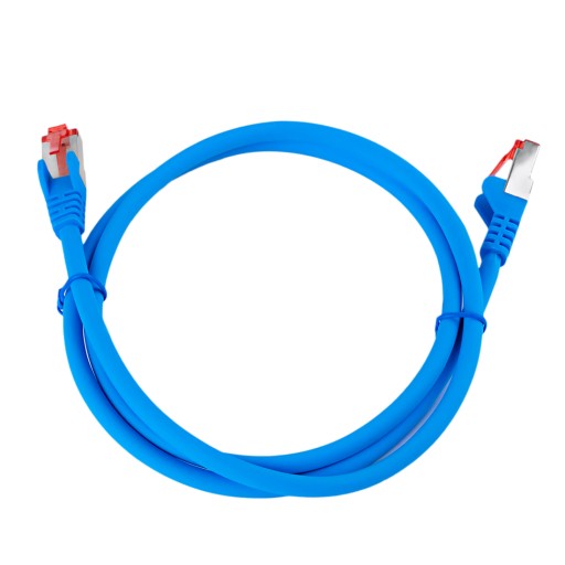 RJ45 CAT 6 S/FTP kábel AWG27 LSZH modrý 5m