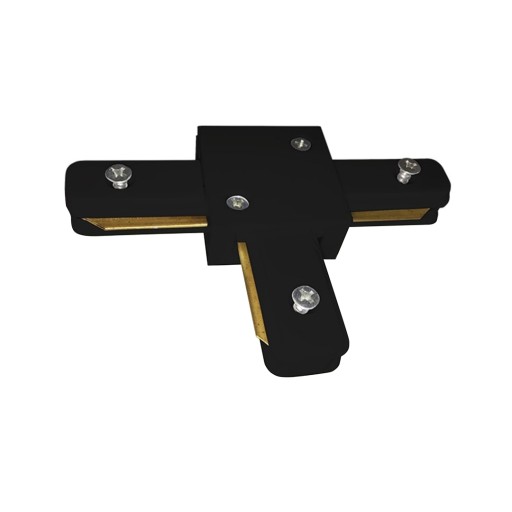 TRACK LIGHT Čierny konektor lampy typu T