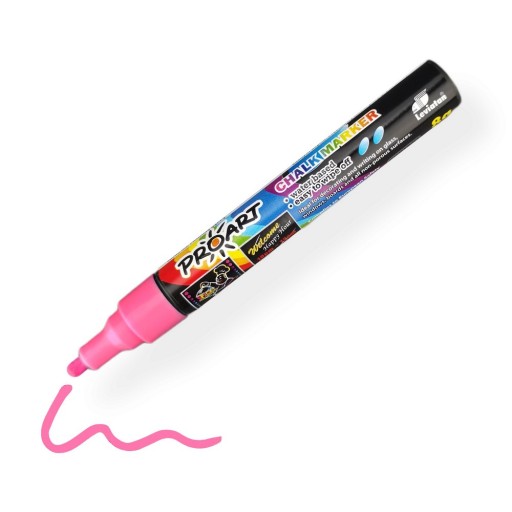 CHALK MARKER tenký LEVIATAN 8G CHALK popisovač na tabule a sklo RUŽOVÝ