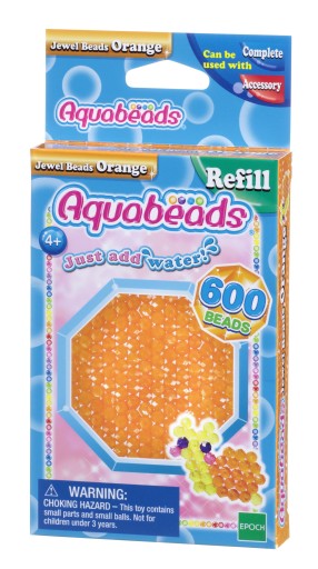 Korálky Aquabeads Orange Jewel Beads 32678