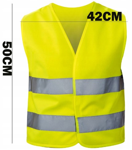 DETSKÁ ŽLTÁ REFLEXNÁ VESTA PRE DETI CESTNÁ VÝSTRAHA