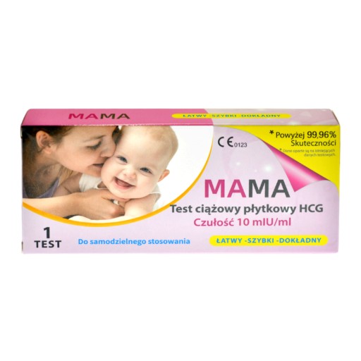 DOMÁCI TEHOTENSKÝ TEST 99,9% CITLIVÝ 10mlU/ml