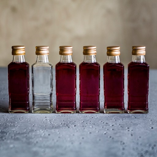 6ks DEKORAČNÉ FĽAŠE 100ml BROWIN 631527