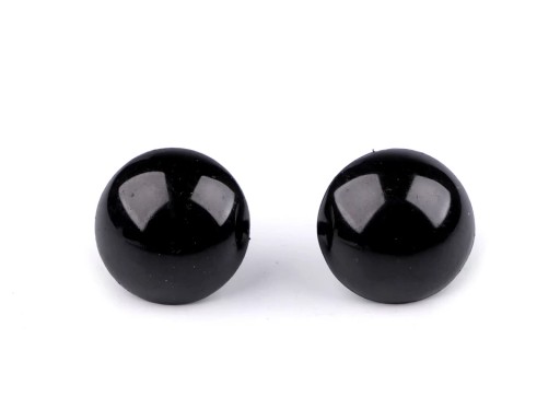 Oči pre maskotov 20 mm čierne 10 ks.