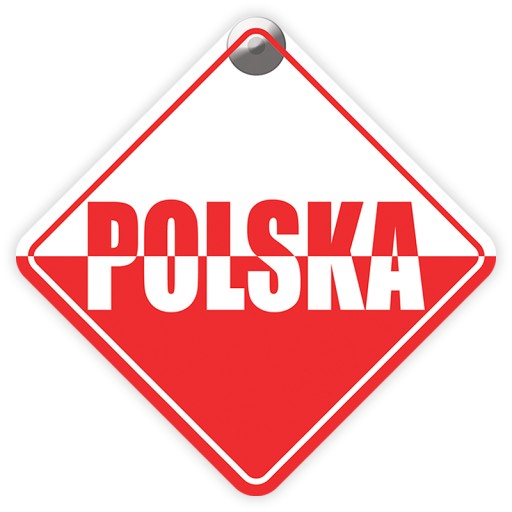POĽSKO - VLAJKA - PRÍSAVKA NA OKINÁ AUTA