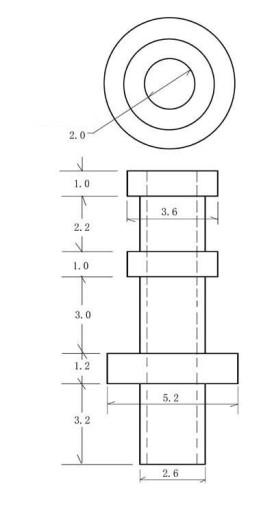 Turret Keystone 2mm (10ks) doska