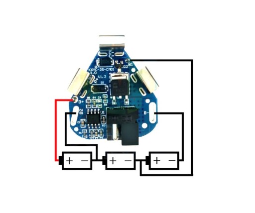 BMS 3S - 20A, 12,6V, Li-on.