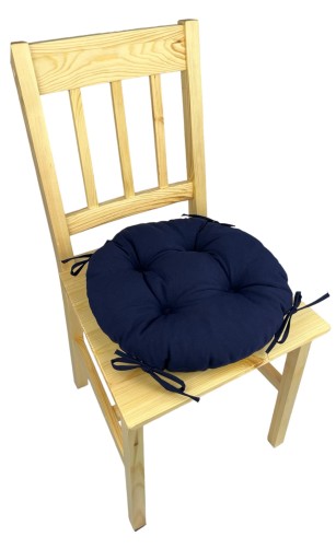 Podsedák na stoličku taburetka 35cm NAVY BLUE CIRCLE