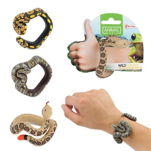 HADÍ NÁRAMOK Omotaný OKOLO HRAČKY NA RUKU