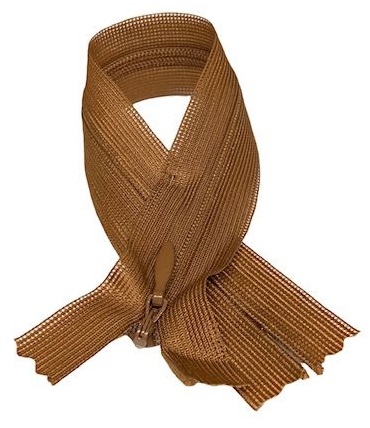 Medvedík hnedej farby na skrytý zips 22 cm