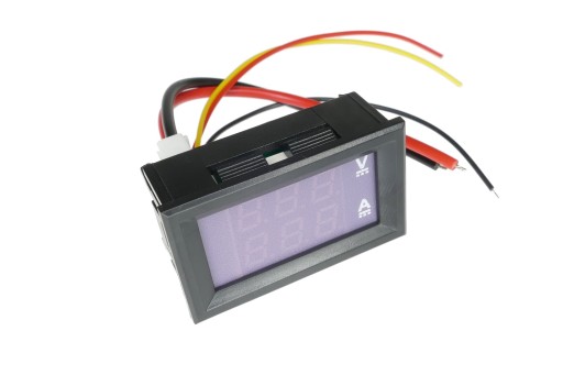 DIGITÁLNY VOLTMETER AMPÉRMETER 100V 10A ČER