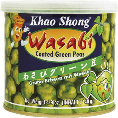 Pražený zelený hrášok s wasabi 140g - Khao Shong