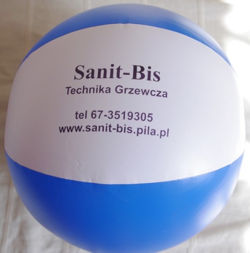 NAFUKOVANÁ PLÁŽOVÁ LOPTA Ø23,5cm - žltá