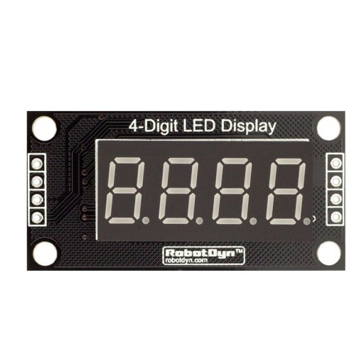 620 LED zobrazovací modul 4-miestny TM1637 biely