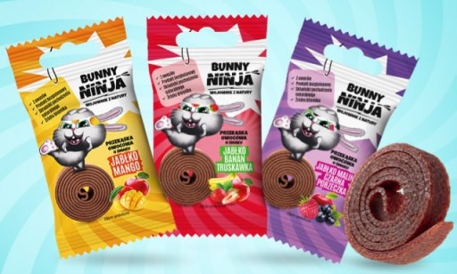 ZAJÍČIK NINJA OVOCNÁ SNACK JABLKO MANGO 15g