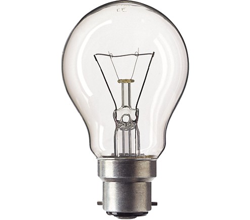 TRADIČNÁ ŽIAROVKA A55 230V B22 100W Priehľadná