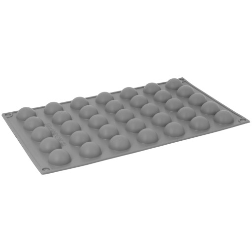 Silikónová forma na čokoládu, pralinky a sušienky - 2,5 cm polgule