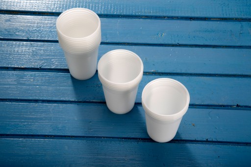 MUG WHITE REUSE plastové poháre 200ml 100 ks