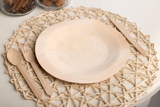 EKO drevené taniere tanier 23 cm 10 ks