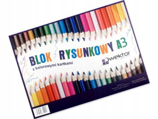 VEKTOROVÝ BLOK VEĽKÝ A3 FAREBNÝ PAPIER A3