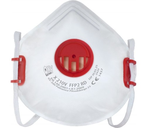 Filtračná polomaska s ventilom X 210 V FFP2 R D