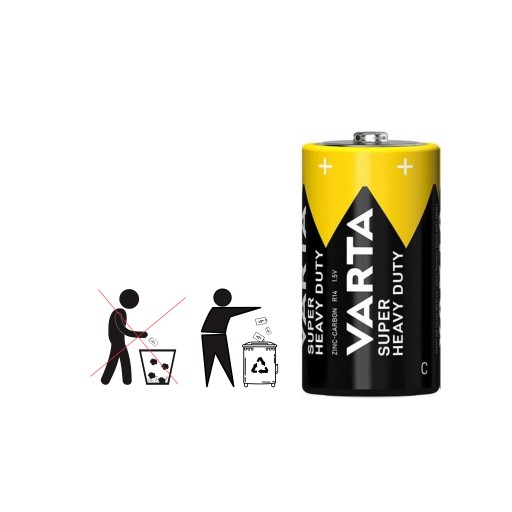 VARTA Super Heavy Duty SuperLife LR14 C zinkovo-uhlíková batéria x2 ks.