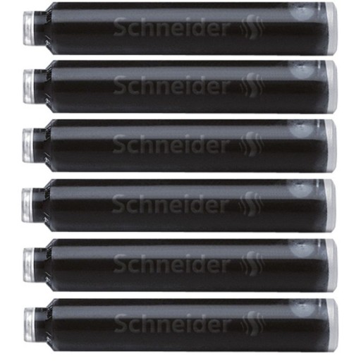 NÁPLŇ NA PERÁ SCHNEIDER, 6 KS, ČIERNA