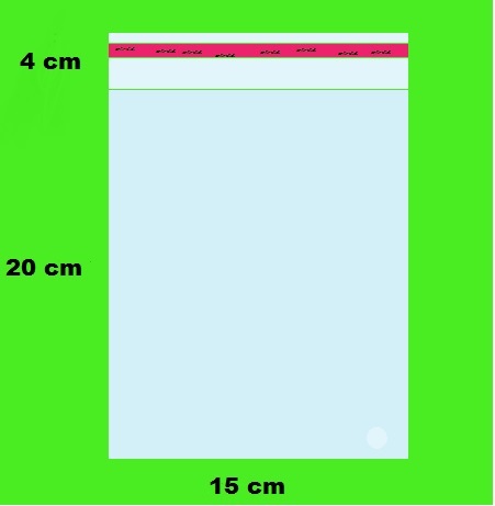 BG CELOFÁNOVÉ TAŠKY S PÁSKOM 15x20+5cm