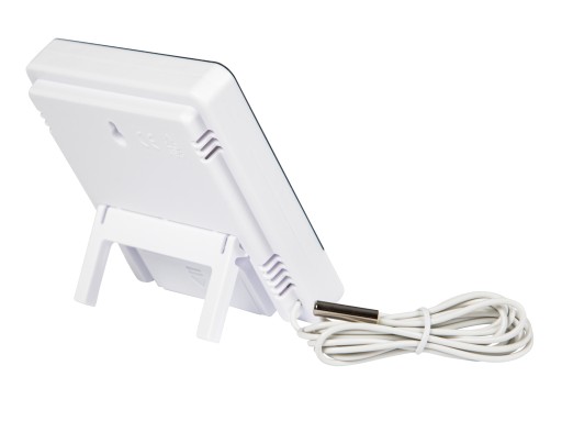 TEPLOMER METEOROLOGICKÁ STANICA POČASIE HYGROMETER HODINY SÚPRAVA BATÉRIE LCD SONDA