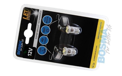 T10 LED 5 SMD 12V W5W žiarovka do parkovacieho svetla