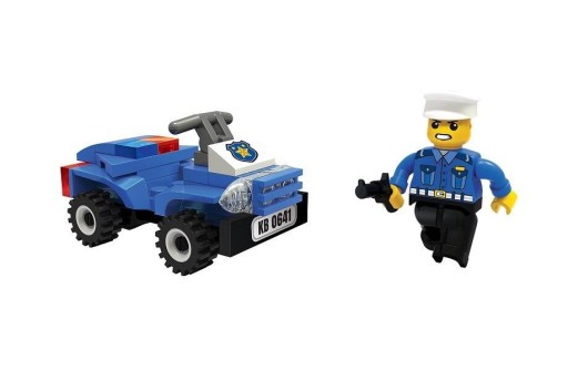 Klocki Blocki MyPolice Sachet - Policajná štvorkolka