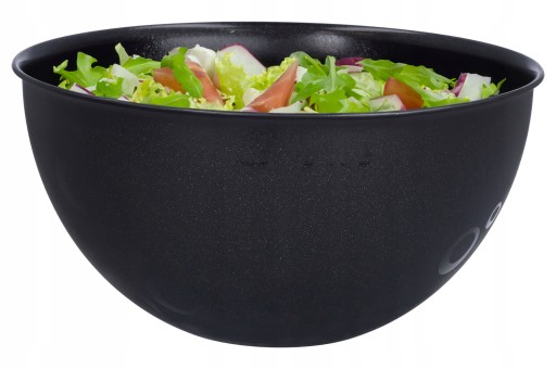 PLASTOVÁ MISKA, čierna, s vrchnákom, 6l, na skladovanie kuchynských potravín
