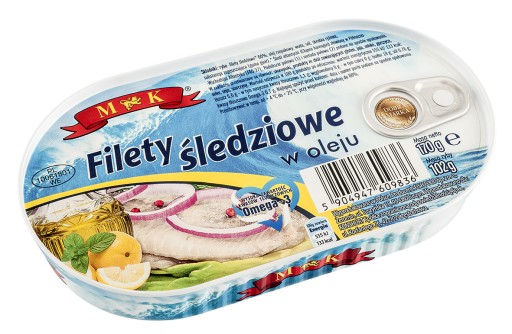Filety zo sleďa v oleji 170 g - MK