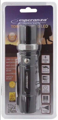 CREE Q5 SIRIUS LED BATERKA 250lm - NOVINKA