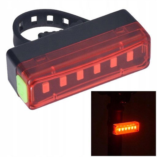Cyklistické zadné svetlo bicyklové LED USB osvetlenie